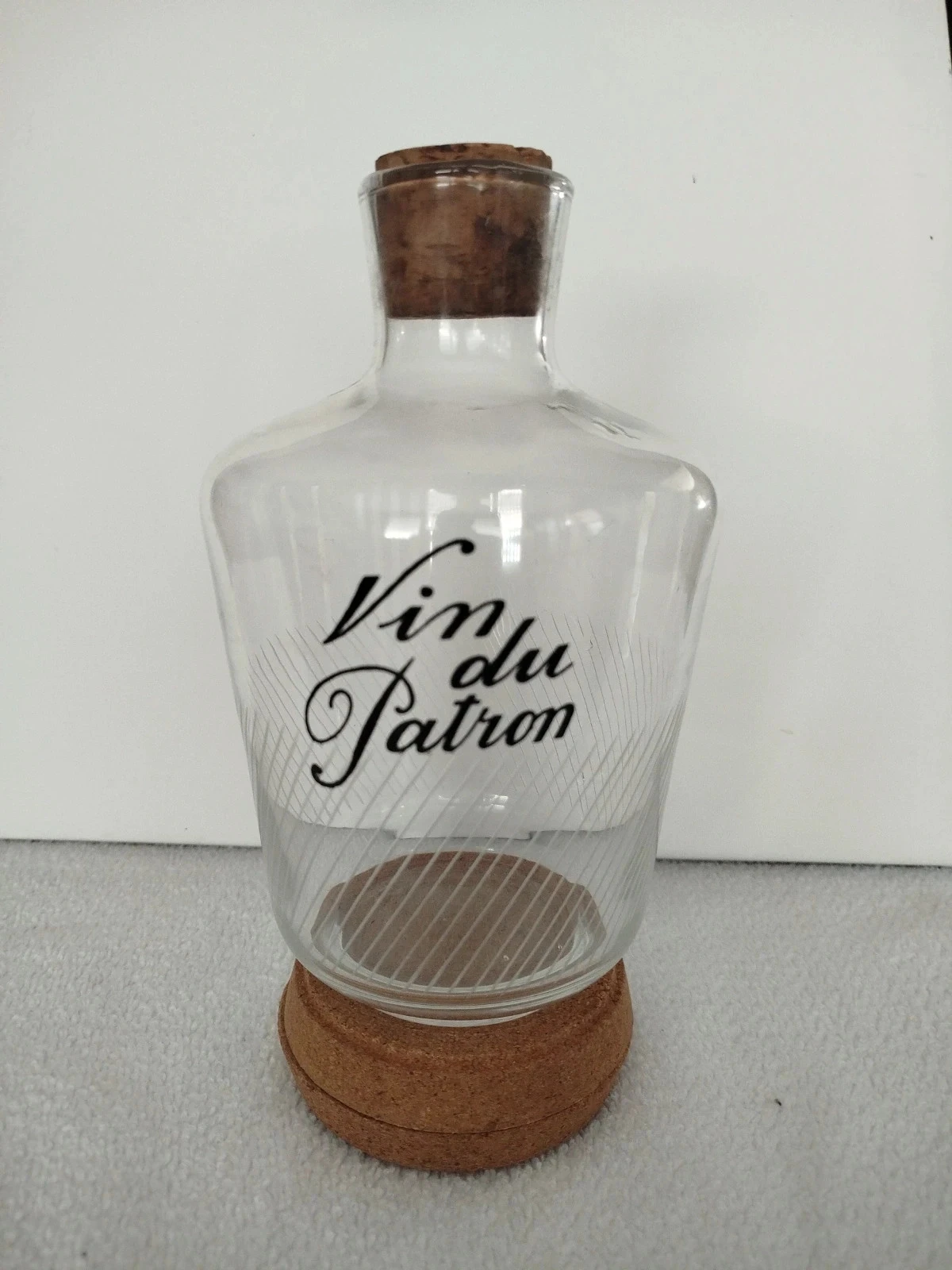 Flacon bouteille carafe Vin du Patron